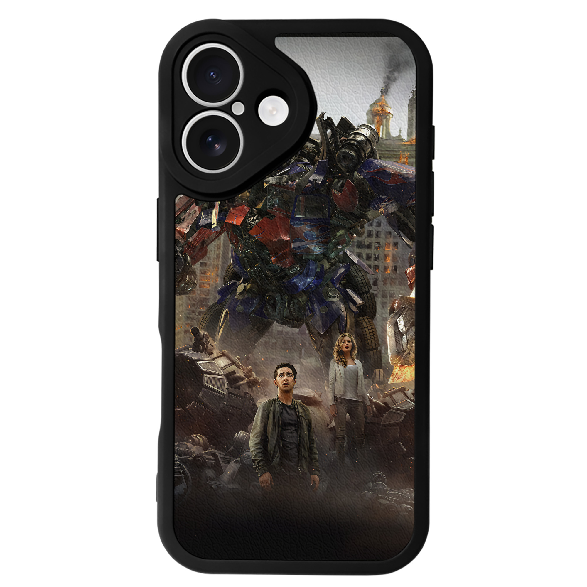 （画像用） Transformers トランスフォーマー 【iPhone 16シリーズ対応】シリコンスマホケース（レザー調） 材質：シリコン